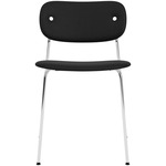 Co Upholstered Dining Chair - Chrome / Sierra Black Leather