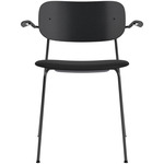 Co Upholstered Seat Armchair - Black / Black Oak / Sierra Black Leather
