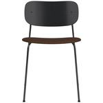 Co Upholstered Seat Dining Chair - Black / Black Oak / Brown Boucle
