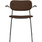 Co Upholstered Armchair - Black / Dark Oak / Brown Boucle