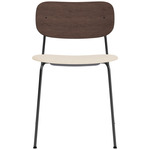 Co Upholstered Seat Dining Chair - Black / Dark Oak / Logan Jasmin
