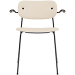 Co Upholstered Armchair - Black / Dark Oak / Logan Jasmin