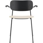 Co Upholstered Seat Armchair - Black / Black Oak / Logan Jasmin