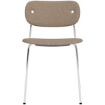 Co Upholstered Dining Chair - Chrome / Logan Beige