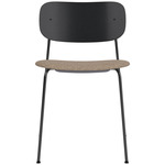 Co Upholstered Seat Dining Chair - Black / Black Oak / Logan Flint