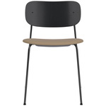 Co Upholstered Seat Dining Chair - Black / Black Oak / Sierra Stone Leather