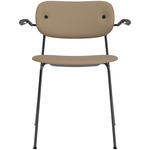 Co Upholstered Armchair - Black / Black Oak / Sierra Stone Leather