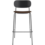 Co Upholstered Seat Counter/Bar Chair - Black Oak / Brown Boucle