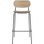 Co Upholstered Seat Counter/Bar Chair - Natural Oak / Logan Flint