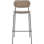 Co Upholstered Counter/Bar Chair - Black / Logan Beige