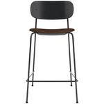 Co Upholstered Seat Counter/Bar Chair - Black Oak / Brown Boucle