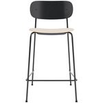 Co Upholstered Seat Counter/Bar Chair - Black Oak / Logan Jasmine