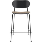 Co Upholstered Seat Counter/Bar Chair - Black Oak / Logan Flint