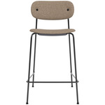 Co Upholstered Counter/Bar Chair - Black / Logan Beige
