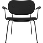 Co Upholstered Lounge Chair - Black / Black Oak / Sierra Black Leather