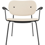 Co Upholstered Lounge Chair - Black / Black Oak / Logan Jasmin
