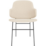Penguin Fully Upholstered Dining Chair - Black / Logan Jasmine