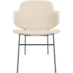 Penguin Fully Upholstered Lounge Chair - Black / Logan Jasmine