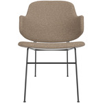 Penguin Fully Upholstered Lounge Chair - Black / Logan Flint