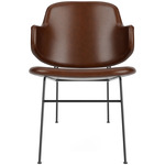 Penguin Fully Upholstered Lounge Chair - Black / Brown Aida Leather