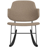 Penguin Fully Upholstered Rocking Chair - Black / Logan Flint