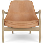 Elizabeth Lounge Chair - Natural Oak / Dunes Camel Leather