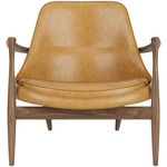Elizabeth Lounge Chair - Walnut / Cognac Aida Leather