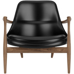 Elizabeth Lounge Chair - Walnut / Black