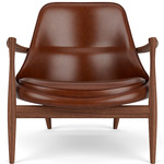 Elizabeth Lounge Chair - Walnut / Aida Brown Leather