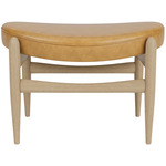 Elizabeth Ottoman - Natural Oak / Cognac
