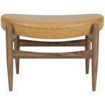 Elizabeth Ottoman - Walnut / Cognac