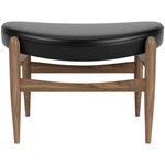 Elizabeth Ottoman - Walnut / Black