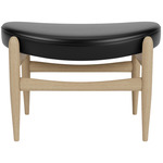 Elizabeth Ottoman - Natural Oak / Black