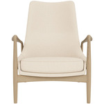 The Seal Lounge Chair - Oak / Logan Jasmine