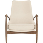 The Seal Lounge Chair - Walnut / Logan Jasmine