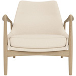 The Seal Lounge Chair - Oak / Logan Jasmine