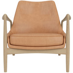 The Seal Lounge Chair - Oak / Dunes Camel Leather
