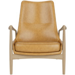 The Seal Lounge Chair - Oak / Cognac
