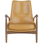 The Seal Lounge Chair - Walnut / Cognac