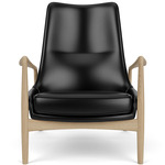The Seal Lounge Chair - Oak / Black
