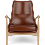 The Seal Lounge Chair - Oak / Brown