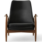 The Seal Lounge Chair - Walnut / Black