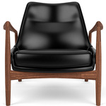 The Seal Lounge Chair - Walnut / Black