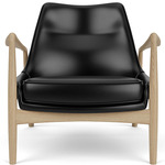 The Seal Lounge Chair - Oak / Black