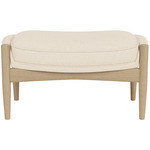 Seal Ottoman - Natural Oak / Logan Jasmine