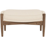 Seal Ottoman - Walnut / Logan Jasmine
