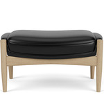 Seal Ottoman - Natural Oak / Dakar Black Leather