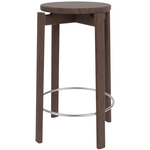 Passage Counter/Bar Stool - Dark Stained Oak / Stainless Steel