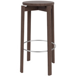 Passage Counter/Bar Stool - Dark Stained Oak / Stainless Steel