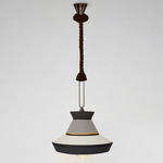 Calypso Guadaloupe Pendant - Satin Bronze / Chocolate Silk Rope / Sale E Pepe Multi